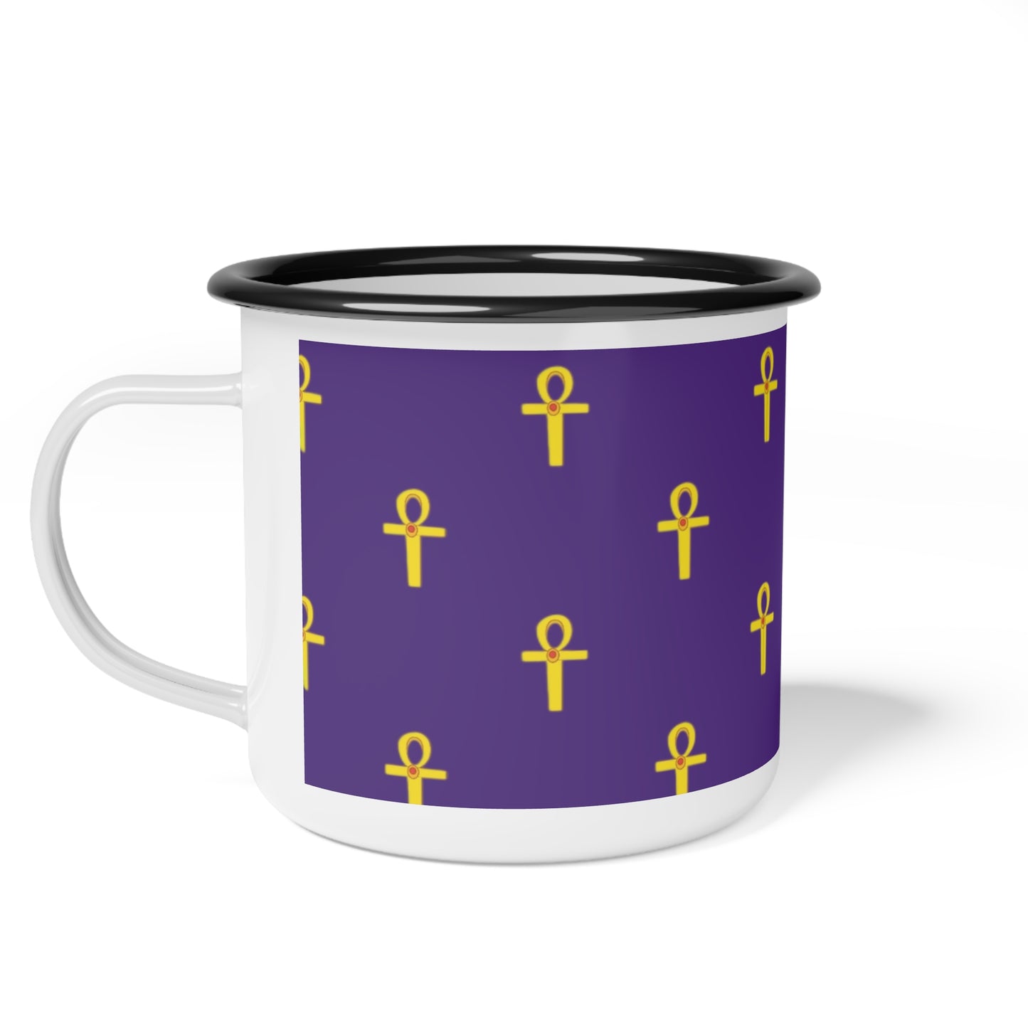 Purple Enamel Cup