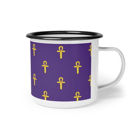 Purple Enamel Cup