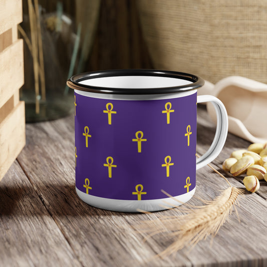 Purple Enamel Cup