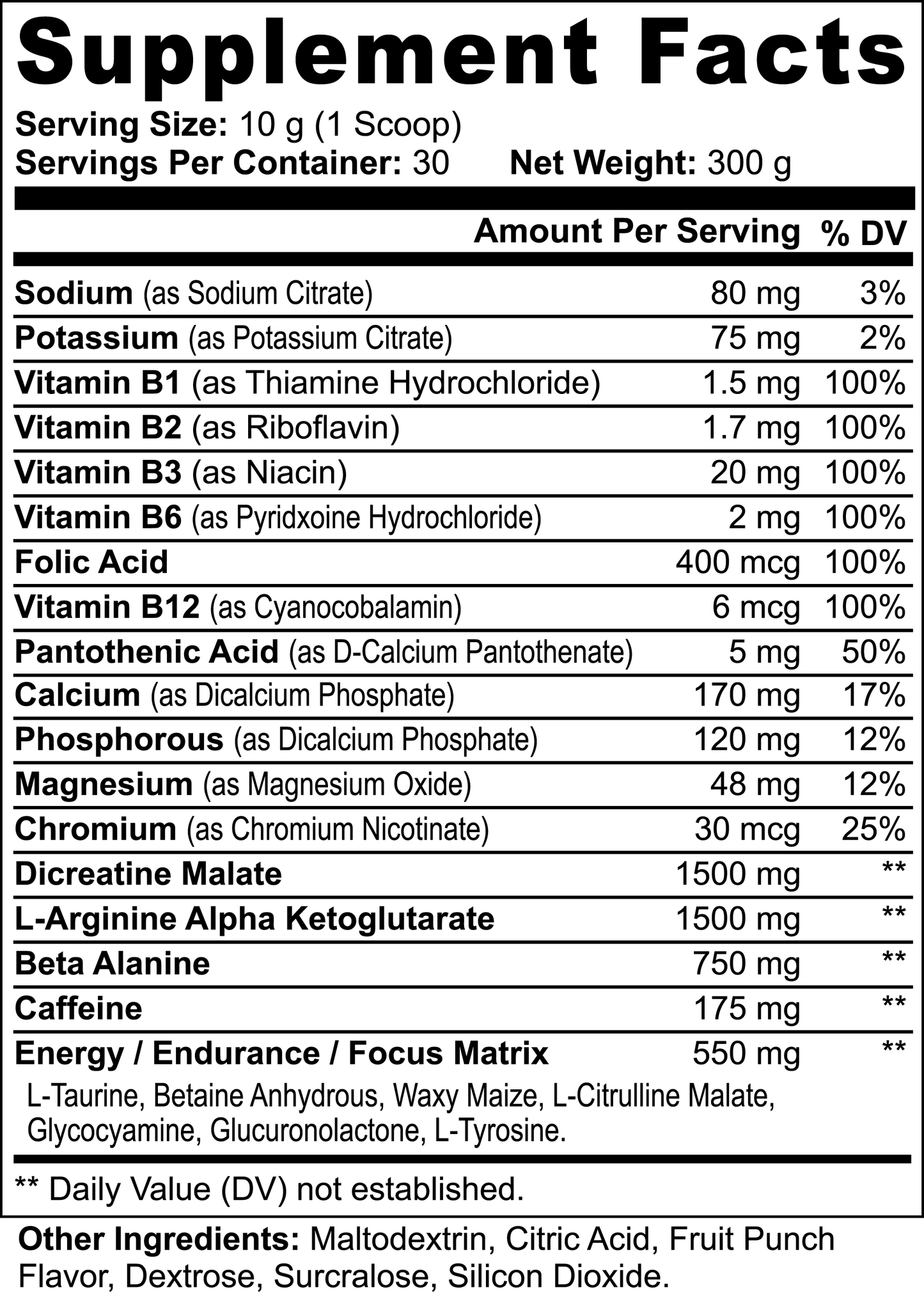 Nitric Shock Boost Energy (Fruit Punch)